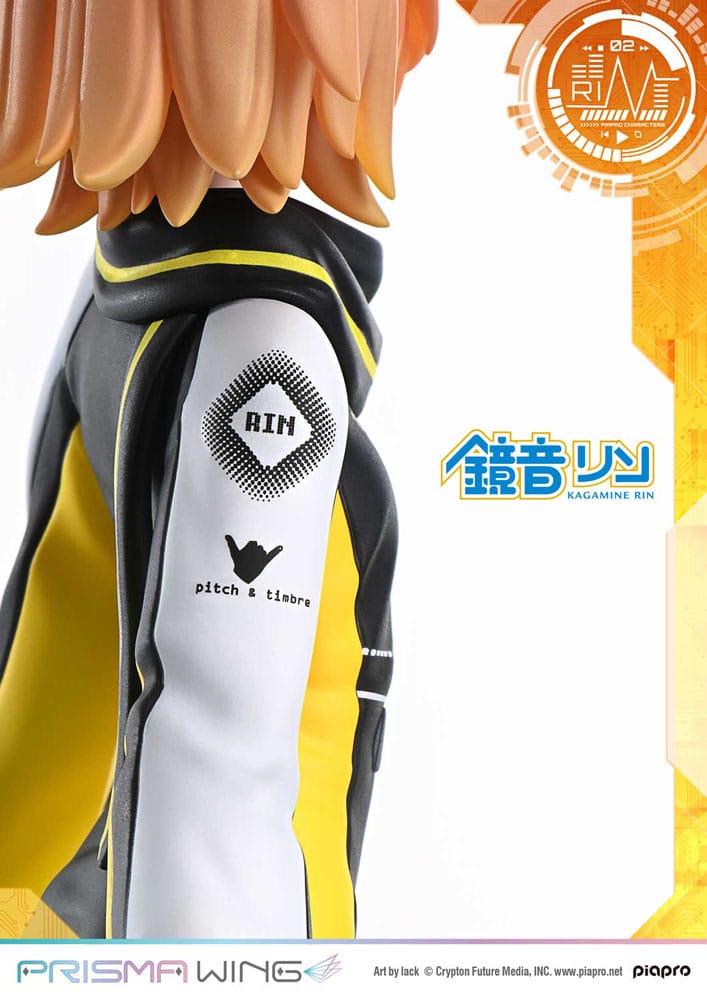 Vocaloid Piapro Characters Prisma Wing Kagamine Rin (Art by lack) 21 cm 1/7 PVC Statue