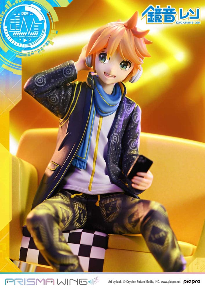 Vocaloid Piapro Characters Prisma Wing PVC Statue 1/7 Kagamine Len (Art by lack) 18 cm
