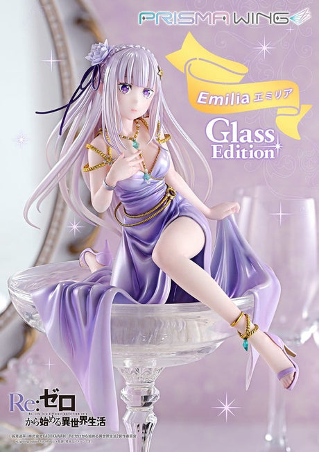 Re:Zero Prisma Wing Statue 1/7 Emilia Glass Edition 29 cm