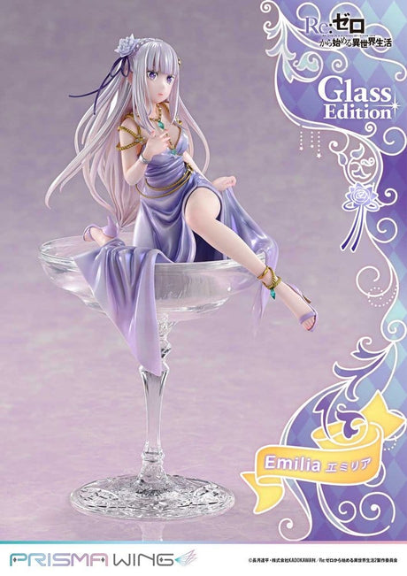 Re:Zero Prisma Wing Statue 1/7 Emilia Glass Edition 29 cm