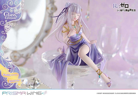 Re:Zero Prisma Wing Statue 1/7 Emilia Glass Edition Bonus Version 29 cm