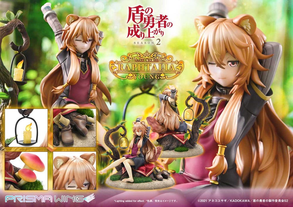 The Rising of the shield Hero Season 2 Raphtalia Young Version 15cm 1/7 Scale Prisma Wing PVC Statue