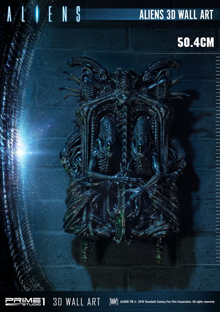 Aliens 32 x 50 cm 3D Wall Art