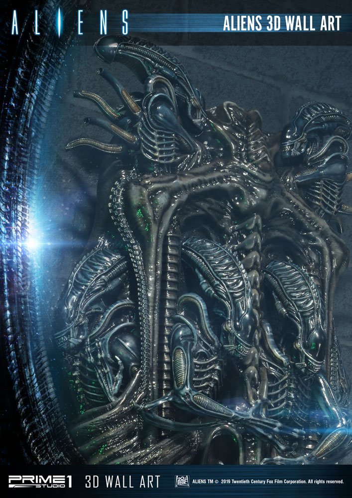 Aliens 32 x 50 cm 3D Wall Art