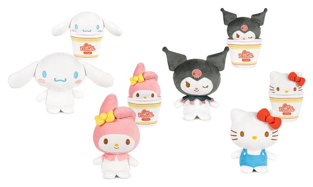 Hello Kitty &amp; Friends Plush Figures - Cup Noodles 16 cm Assortment (24)