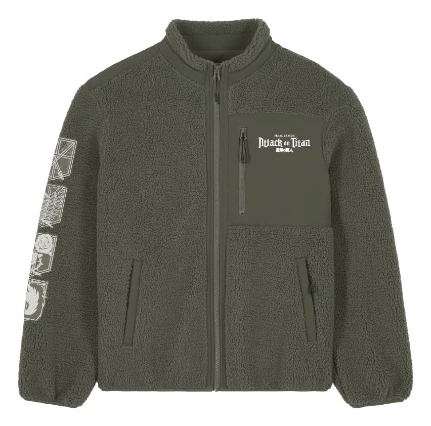 Attack On Titan Sherpa Jacket Logo Size L