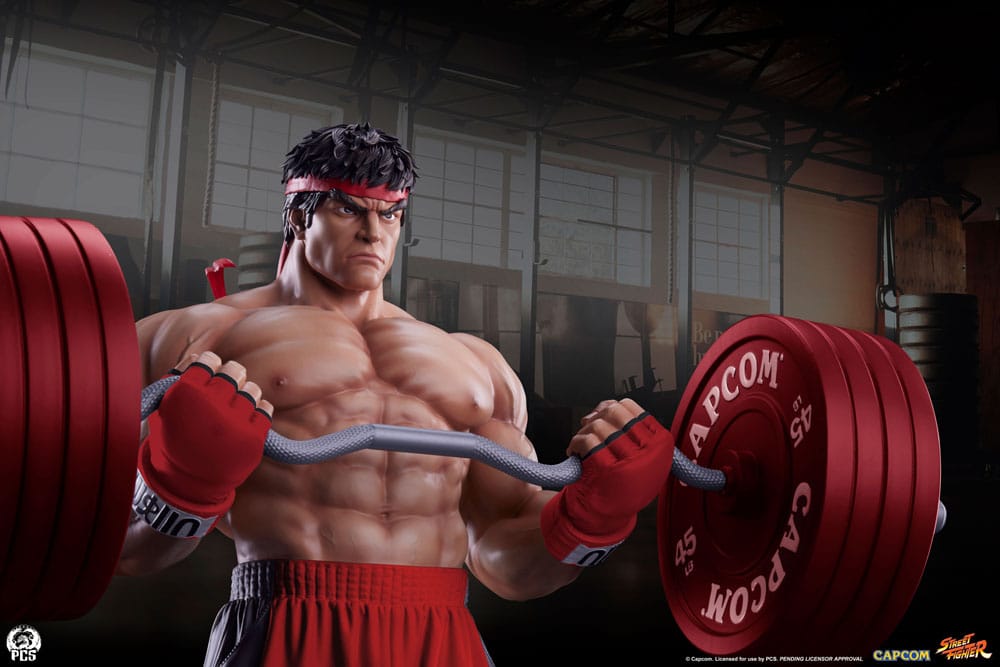 Street Fighter Ryu: Powerlifting 53 cm 1/4 Premier Series Statue