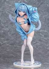Virtual illustrator Kanzarin PVC Figure 1/6 kanzarin-chan: Cat-Eared Hoodie Ver. 26 cm