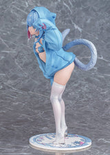 Virtual illustrator Kanzarin PVC Figure 1/6 kanzarin-chan: Cat-Eared Hoodie Ver. 26 cm