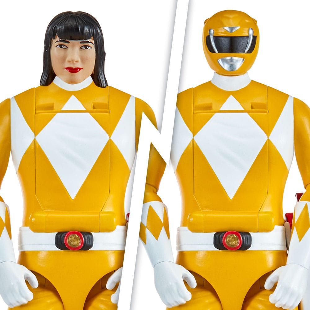 Mighty Morphin Power Rangers Action Figure Auto-Morphin Yellow Ranger 12 cm