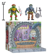 Teenage Mutant Ninja Turtles: Remastered Action Figures Raphael vs. Rocksteady