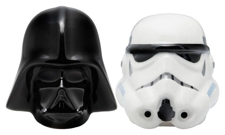 Star Wars Salt and Pepper Shakers Darth Vader and Stormtrooper