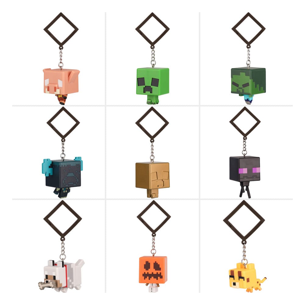 Minecraft Backpack Buddies Mystery Bags Series 3 Display (24)