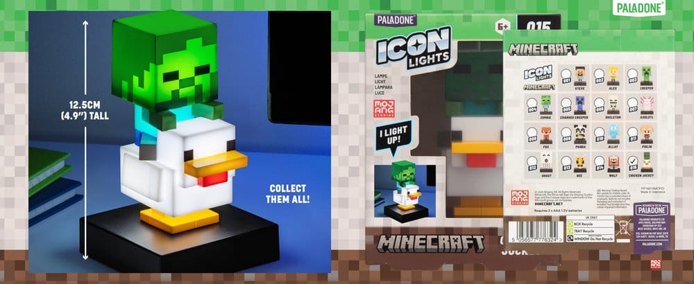 Minecraft Icon Light Chicken Jockey 13 cm