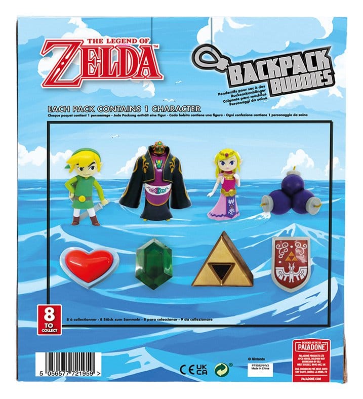 The Legend of Zelda Bag Clips Backpack Buddies Series 2 V3 Blind-Bag Display (24)