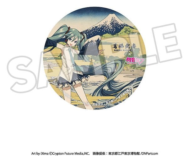 Katsushika Hokusai x Hatsune Miku Pins 6 cm Blind Box Assortment (8)