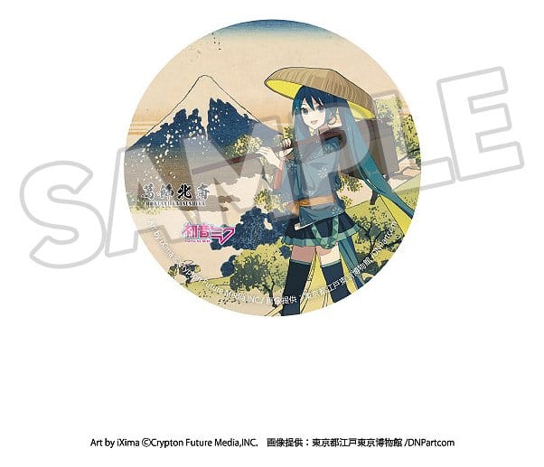 Katsushika Hokusai x Hatsune Miku Pins 6 cm Blind Box Assortment (8)