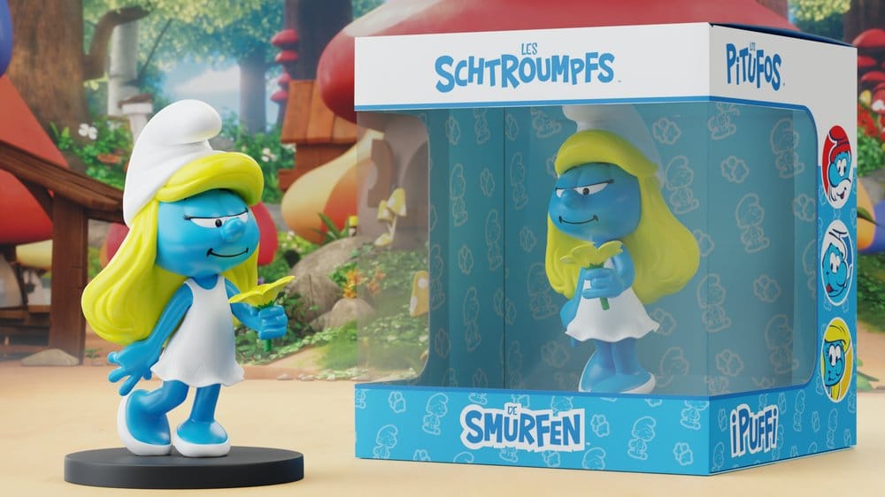 The Smurfs Statue Smurfette with Flower 12 cm