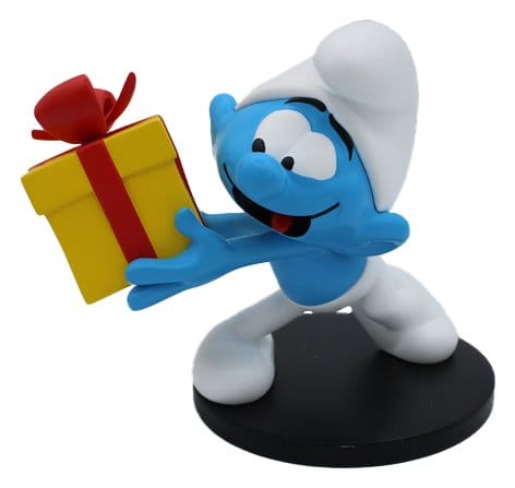 The Smurfs Statue Jokey Smurf with Gift 10 cm