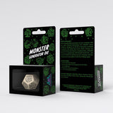 Viridian Jumbo Dice Monster Generator Die D12 Beige