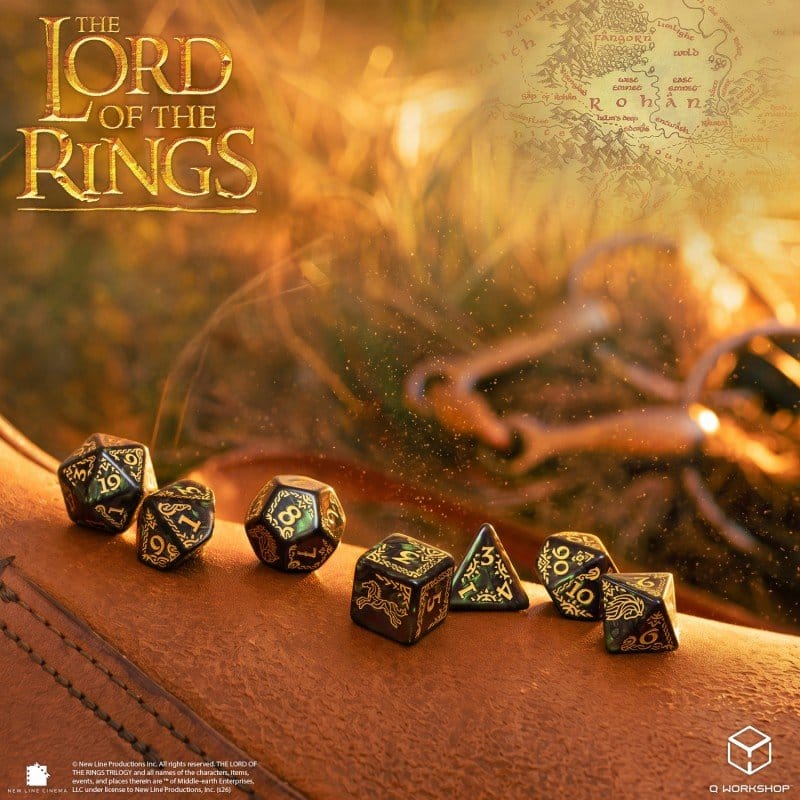 The Lord of the Rings Dice Set of 7 Rohan