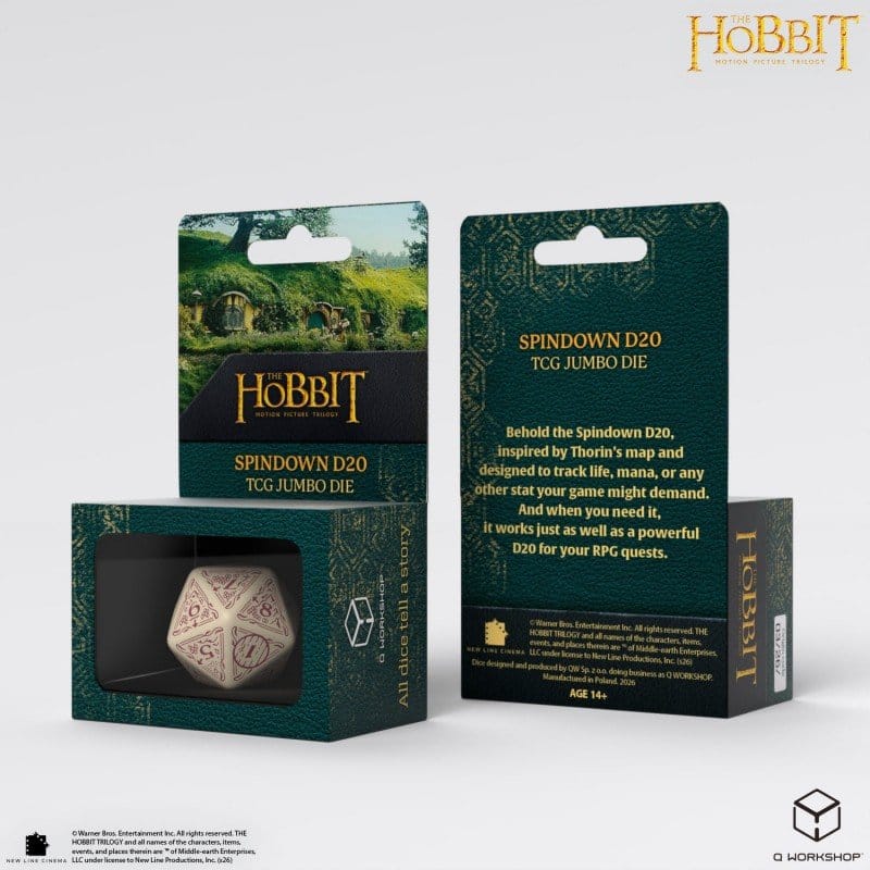 The Hobbit Spindown Jumbo Die Terra TCG D20
