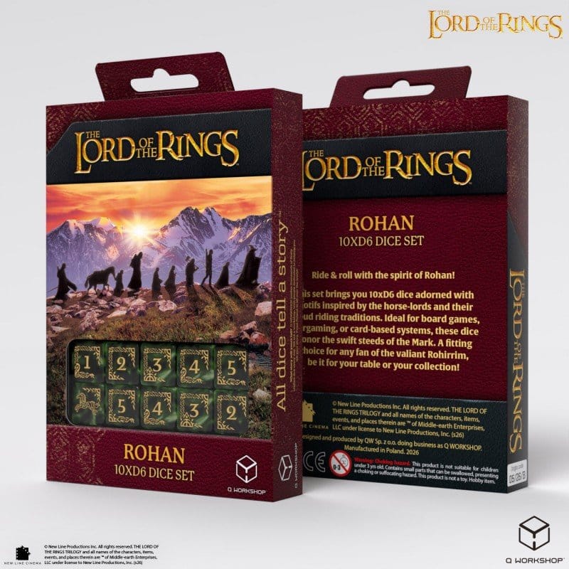 The Lord of the Rings: 10 D6 Dice Set Rohan