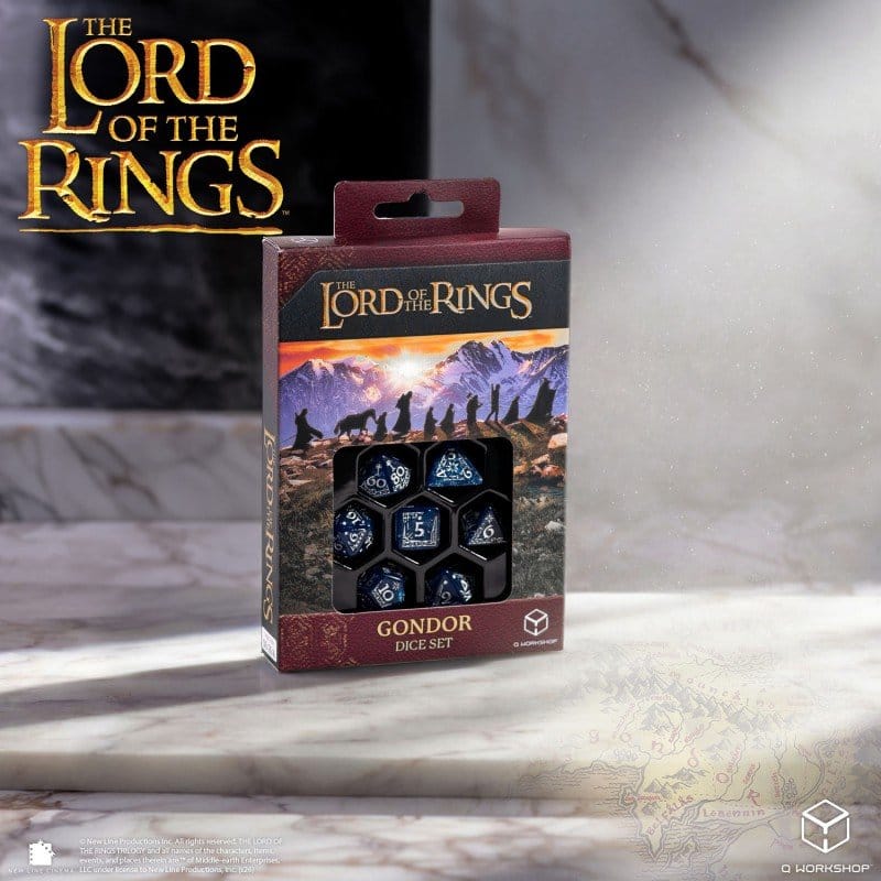 The Lord of the Rings Dice Set of 7 Gondor