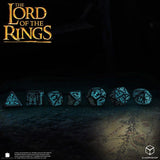 The Lord of the Rings Dice Set of 7 Moria (Glow in the Dark)