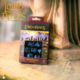 The Lord of the Rings Dice Set of 7 Rivendell (Water)