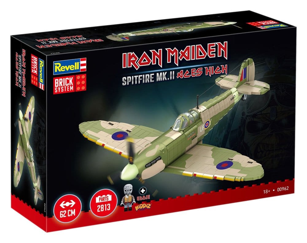Iron Maiden Brick System Construction Kit Set Spitfire MK.II Aces High 58 cm