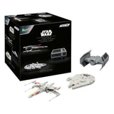 Star Wars Millennium Falcon, X-Wing Fighter, Darth Vader's Tie Fighter Model Kit Advent Calendar