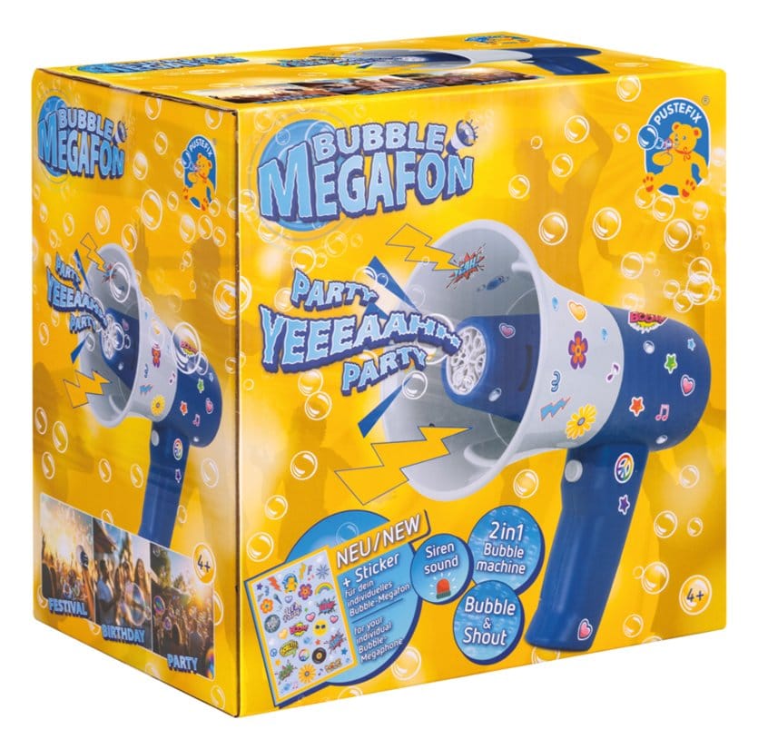 Pustefix Bubble Megaphone Assortment (4)