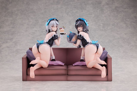 Snowbreak Containment Zone PVC Statues 2-Pack 1/6 Cherno & Meursault Apprentice Maid Ver. Deluxe Edition 19 cm