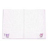 Sanrio Notebook Kuromi & My Melody Pastel Flower Holographic Checkered