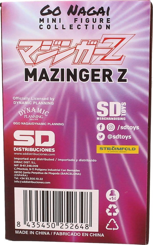 Mazinger Z Go Nagai Collection Figure Mazinger Z 8 cm