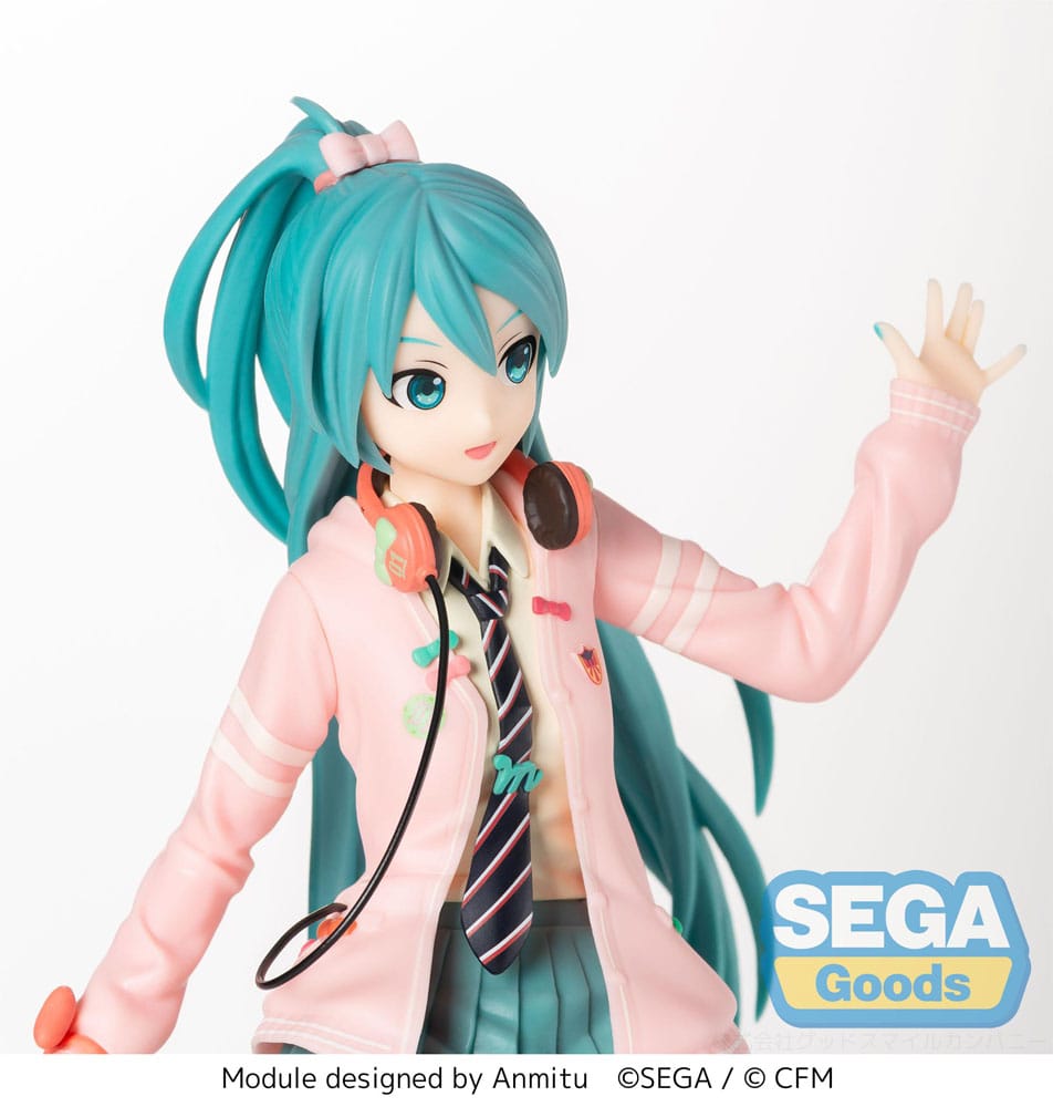 Hatsune Miku Project DIVA Arcade Future Tone Hatsune Miku Ribbon Girl 24cm PVC Statue