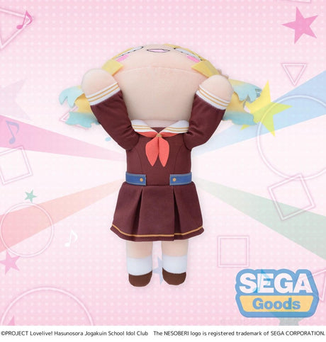 Love Live! Nesoberi (Lay-Down) Plush Figure Osawa Rurino - Winter Uniform (M) 16 cm