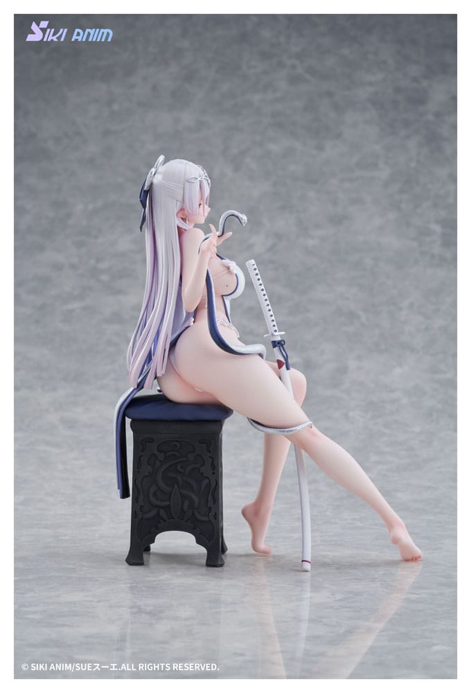 Original Character PVC Statue 1/7 The Color of the Blue - White Snake Deluxe Edition 20 cm