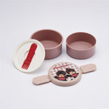 Monchhichi Two Layer Round Shape Lunch Box