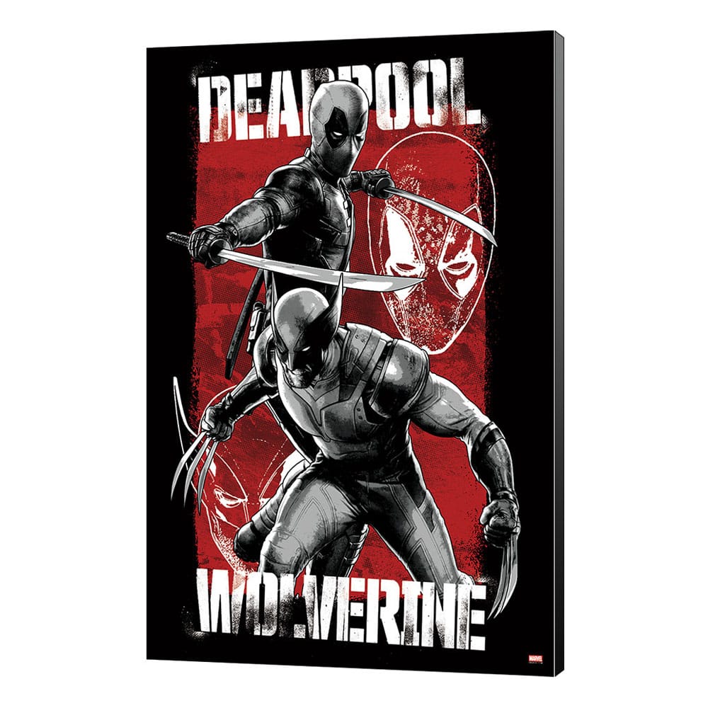 Marvel Deadpool & Wolverine 03 Maximum Effort 35 x 50 cm Wooden Wall Art