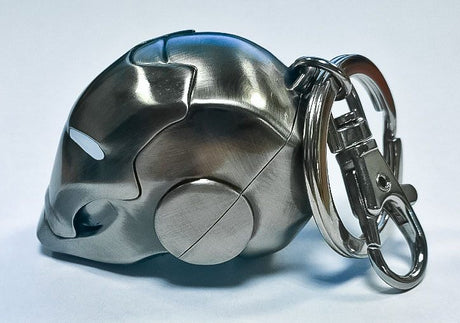 Marvel Comics Metal Keychain Iron Man Helmet Mark II