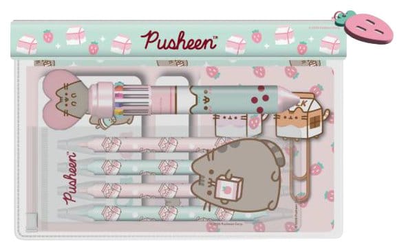 Pusheen Pouch Stationery Set Sips (6)