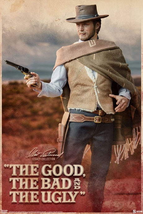 The Good, The Bad and the Ugly Clint Eastwood The Man With No Name 30 cm 1/6 Legacy Collection Action Figure