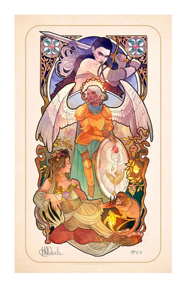 Critical Role Art Print Ashley Johnson: 10th Anniversary Art Nouveau Illustrations 46 x 28 cm - unframed