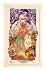 Critical Role Art Print Ashley Johnson: 10th Anniversary Art Nouveau Illustrations 46 x 28 cm - unframed