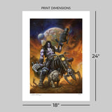 DC Comics Fine Art Print Lobo™: The Main Man by Alex Horley 46 x 61 cm - unframed
