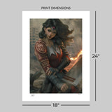 DC Comics Fine Art Print Absolute Wonder Woman 46 x 61 cm - unframed