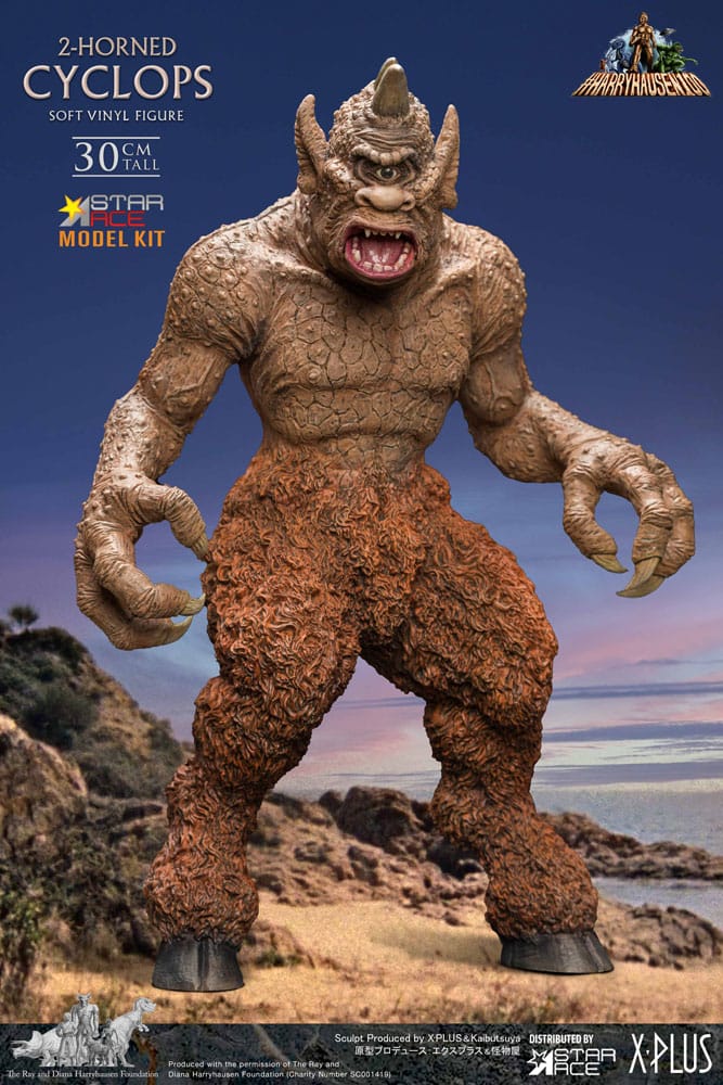 The 7th Voyage of Sinbad Soft Vinyl Ray Harryhausens 2-horned Cyclops 30 cm Model Kit