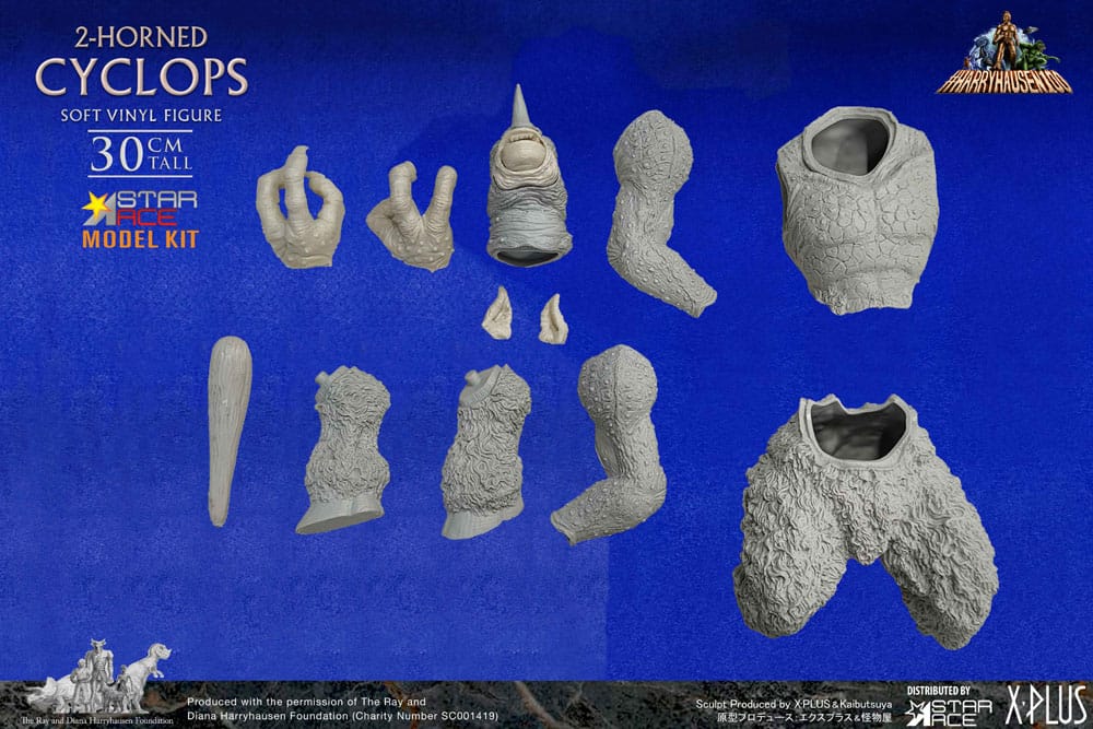 The 7th Voyage of Sinbad Soft Vinyl Ray Harryhausens 2-horned Cyclops 30 cm Model Kit